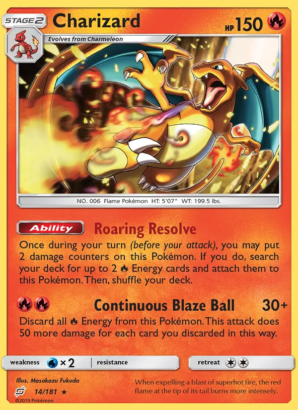 Charizard #14 – Team Up card