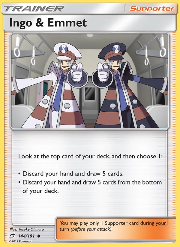 Ingo & Emmet #144 – Team Up card