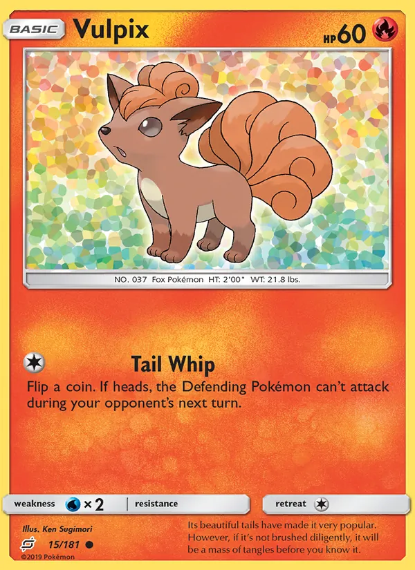 Vulpix #15 – Team Up card
