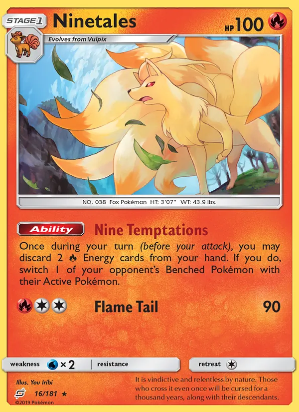 Ninetales #16 – Team Up card