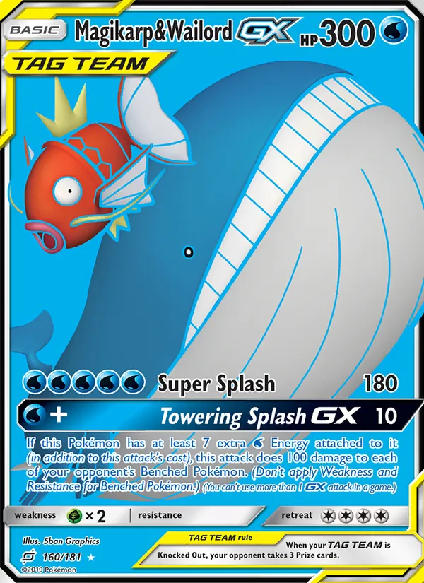 Magikarp & Wailord GX #160 – Team Up card