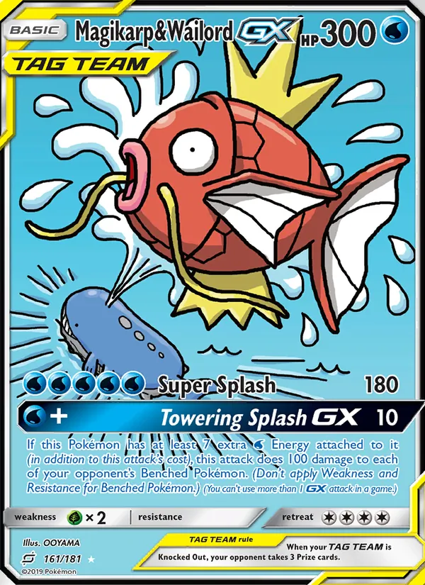 Magikarp & Wailord GX #161 – Team Up card