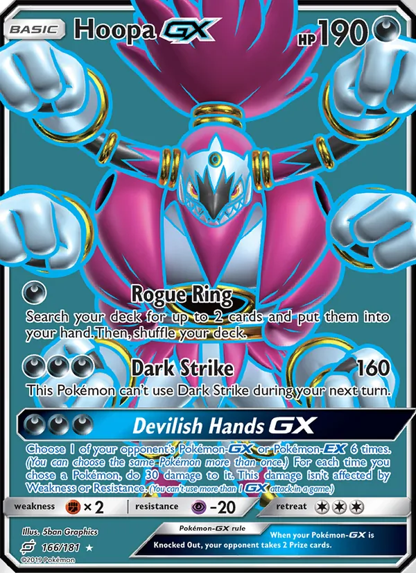Hoopa GX #166 – Team Up card