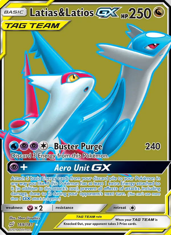 Latias & Latios GX #169 – Team Up card