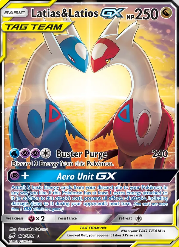 Latias & Latios GX #170 – Team Up card