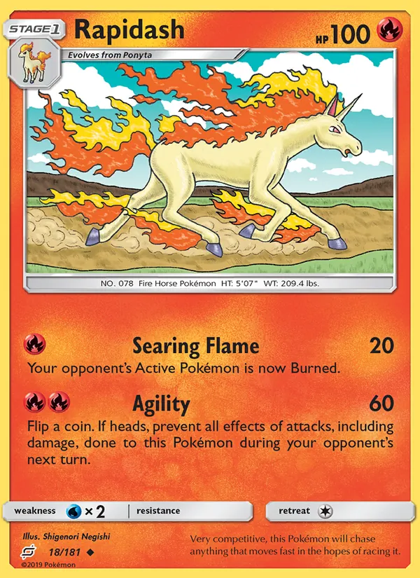 Rapidash #18 – Team Up card