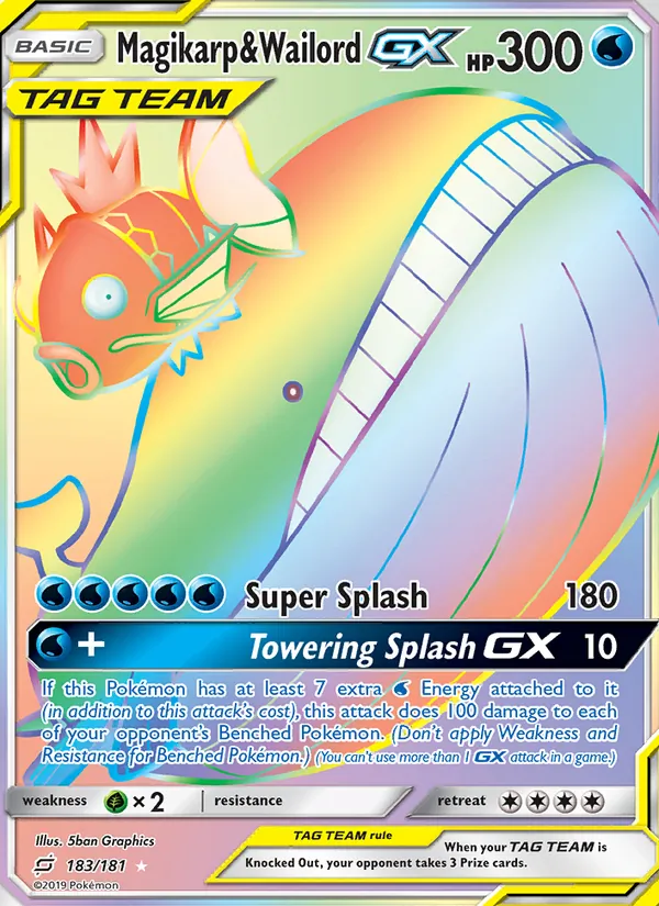 Magikarp & Wailord GX #183 – Team Up card