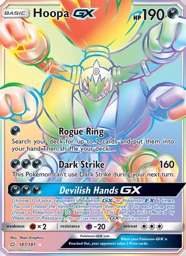 Hoopa GX #187 – Team Up card