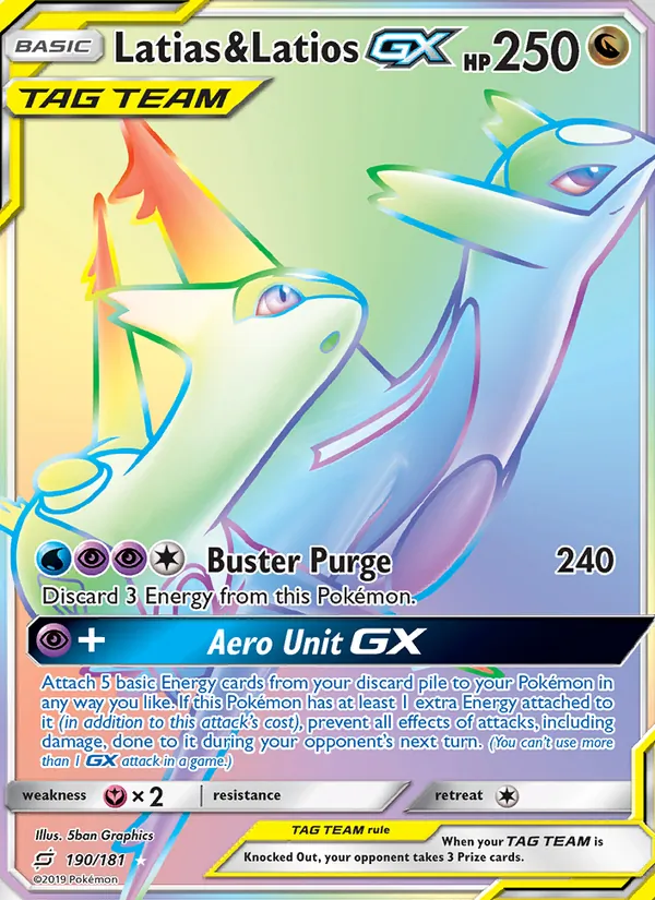 Latias & Latios GX #190 – Team Up card