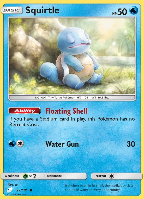 Squirtle #22 – Team Up card