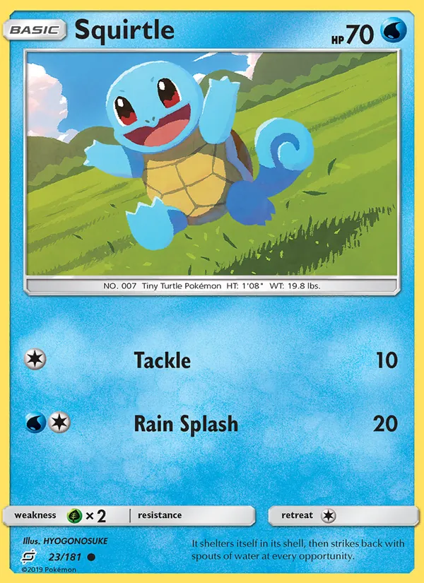 Squirtle #23 – Team Up card
