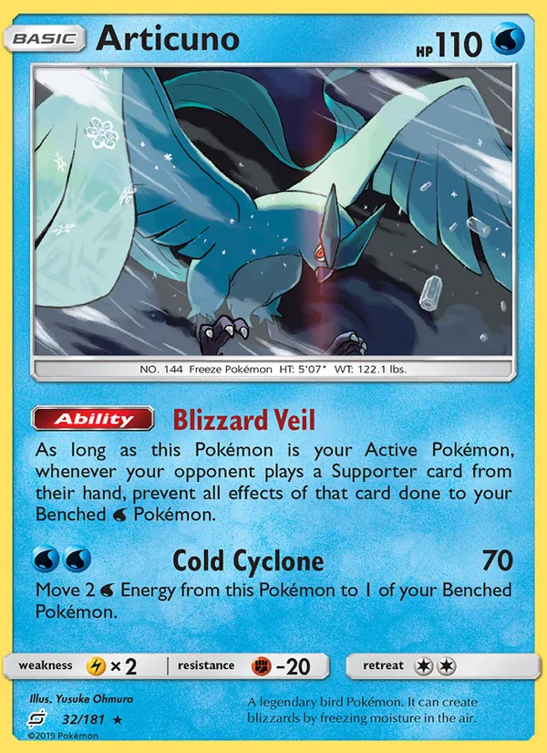 Articuno #32 – Team Up card