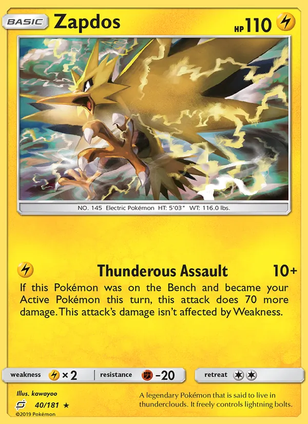 Zapdos #40 – Team Up card