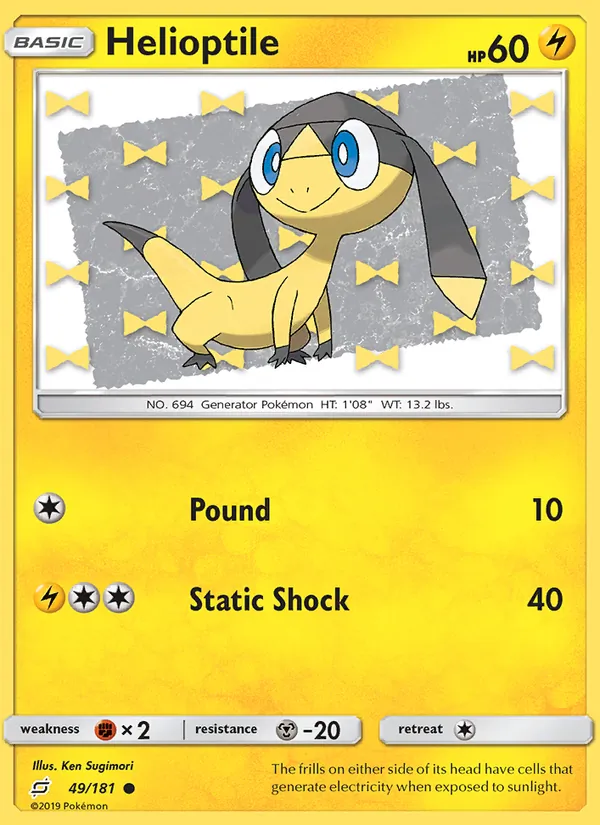 Helioptile #49 – Team Up card