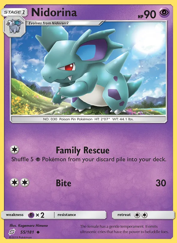 Nidorina #55 – Team Up card