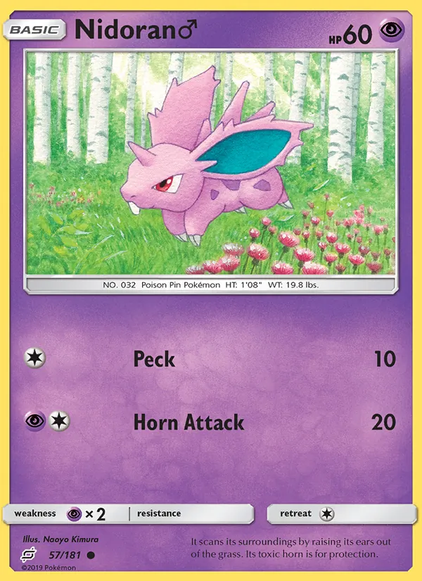 Nidoran♂ #57 – Team Up card