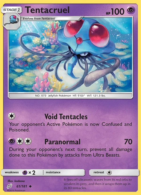 Tentacruel #61 – Team Up card