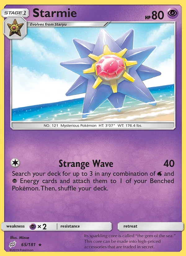Starmie #65 – Team Up card