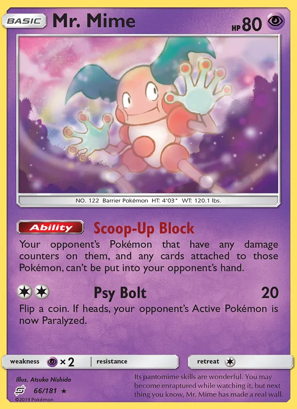 Mr. Mime #66 – Team Up card