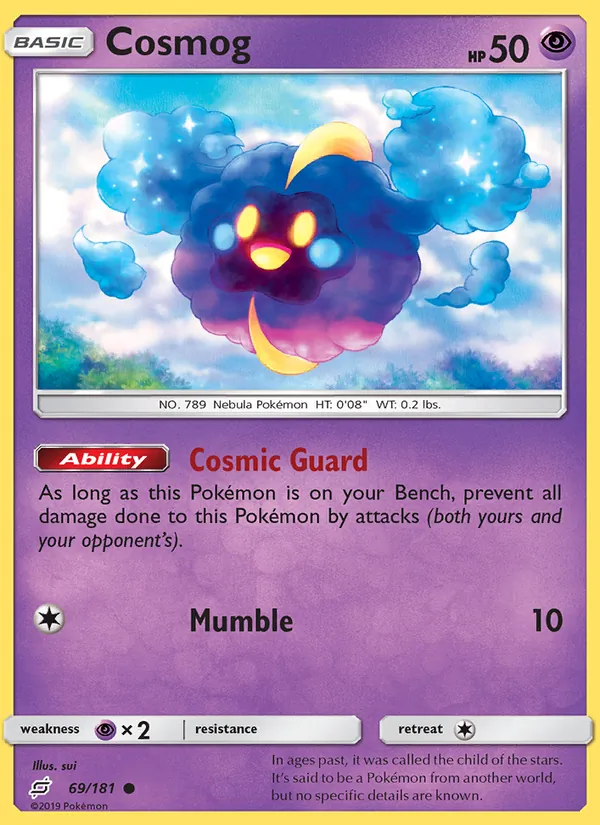 Cosmog #69 – Team Up card