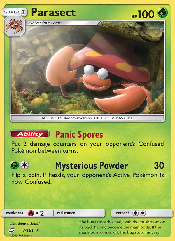 Parasect #7 – Team Up card
