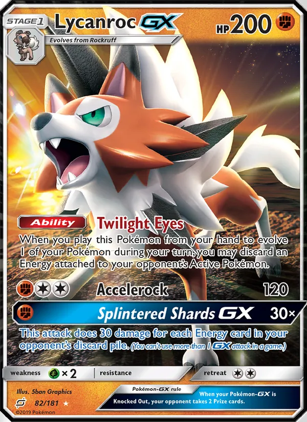 Lycanroc GX #82 – Team Up card