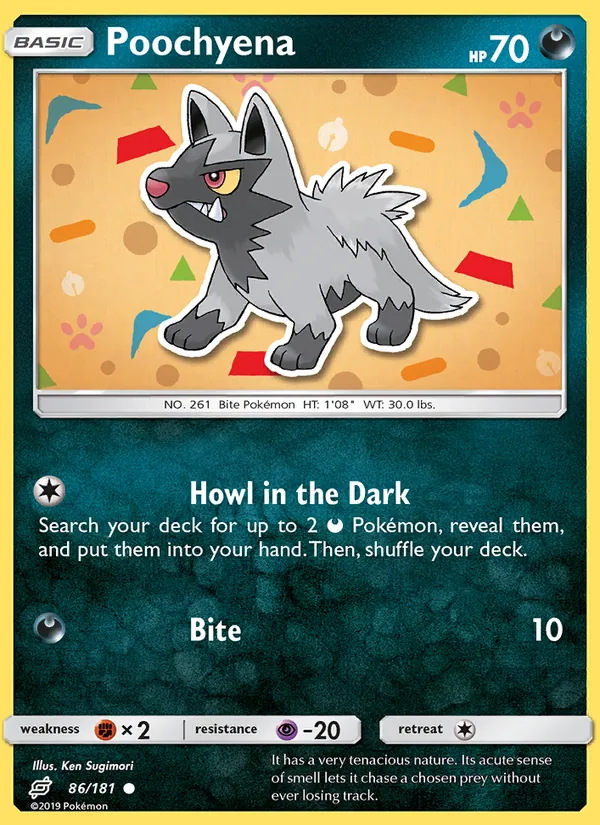Poochyena #86 – Team Up card