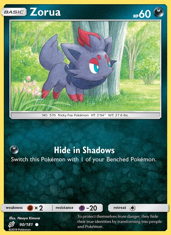 Zorua #90 – Team Up card