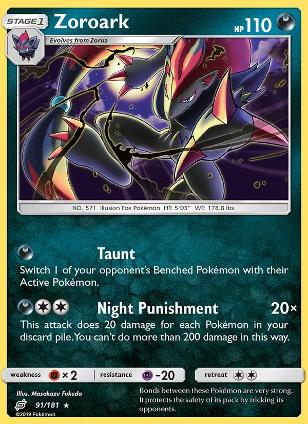 Zoroark #91 – Team Up card