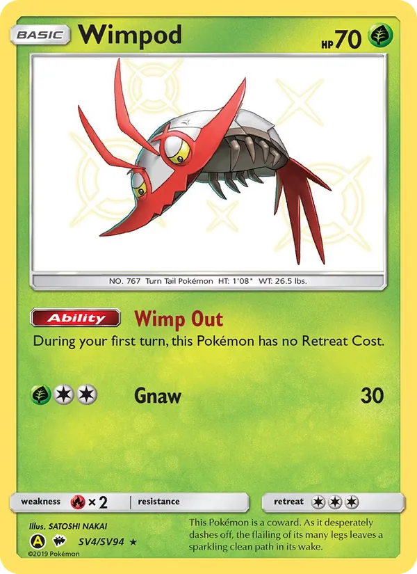 Wimpod #SV4 – Hidden Fates Shiny Vault card