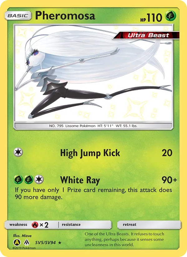 Pheromosa #SV5 – Hidden Fates Shiny Vault card
