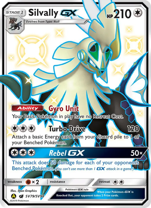 Silvally-GX #SV79 – Hidden Fates Shiny Vault card