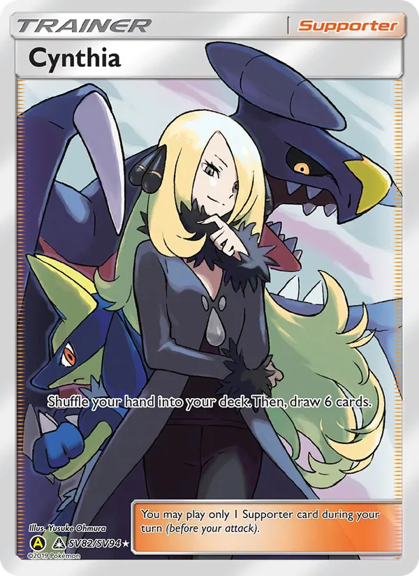 Cynthia #SV82 – Hidden Fates Shiny Vault card