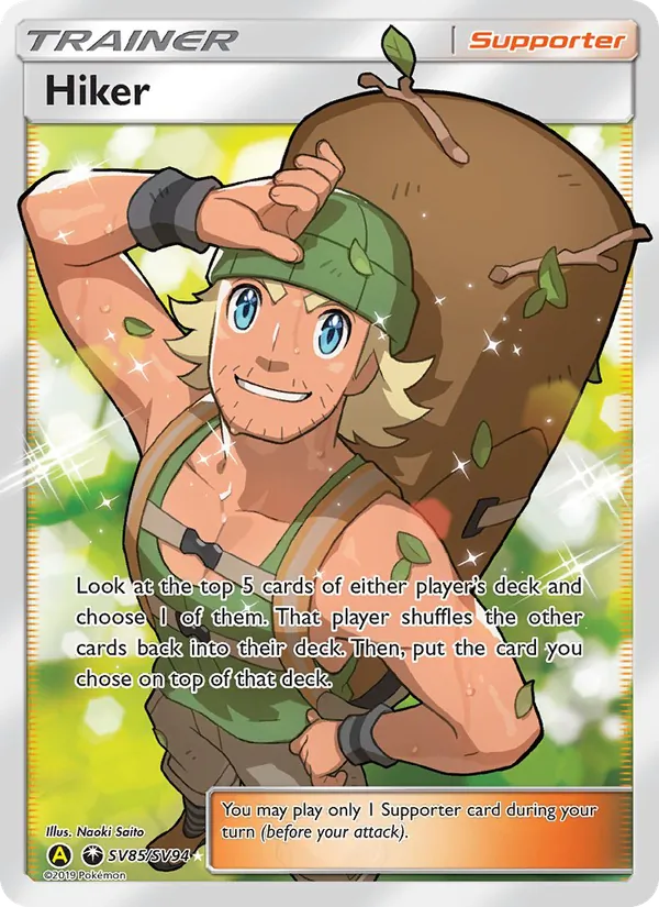 Hiker #SV85 – Hidden Fates Shiny Vault card