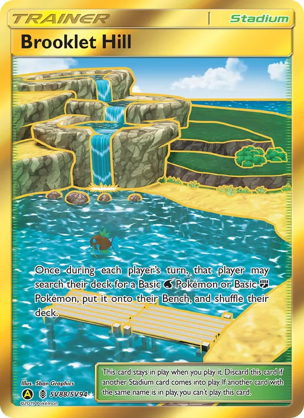 Brooklet Hill #SV88 – Hidden Fates Shiny Vault card