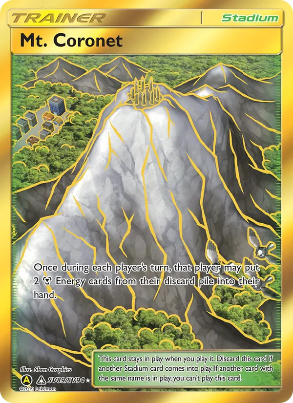 Mt. Coronet #SV89 – Hidden Fates Shiny Vault card