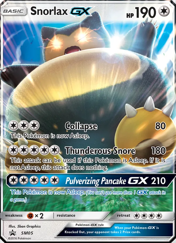 Snorlax GX #SM05 – SM Black Star Promos card
