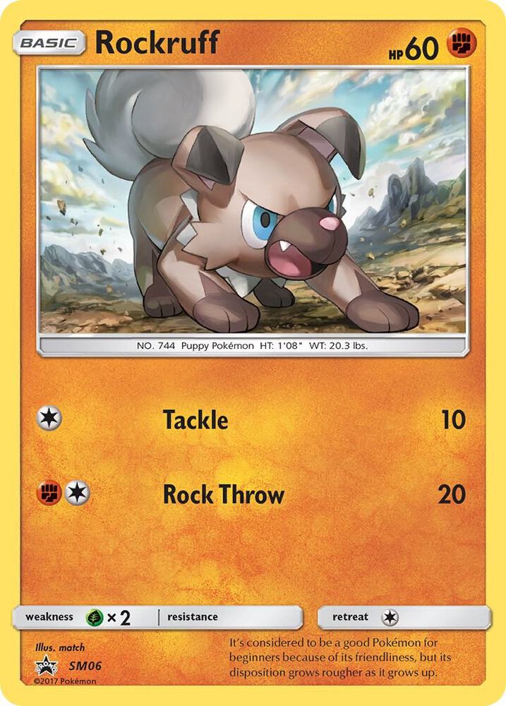 Rockruff #SM06 – SM Black Star Promos card