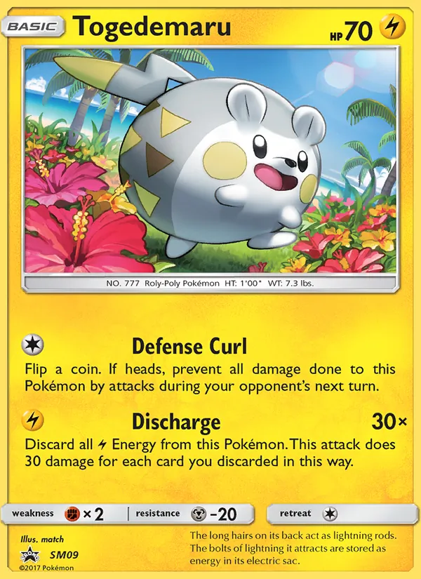 Togedemaru #SM09 – SM Black Star Promos card