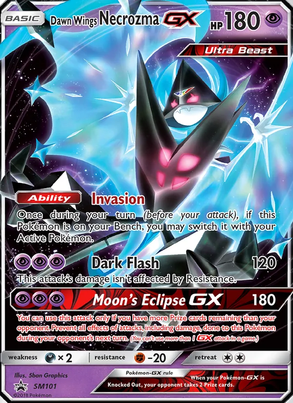 Dawn Wings Necrozma GX #SM101 – SM Black Star Promos card