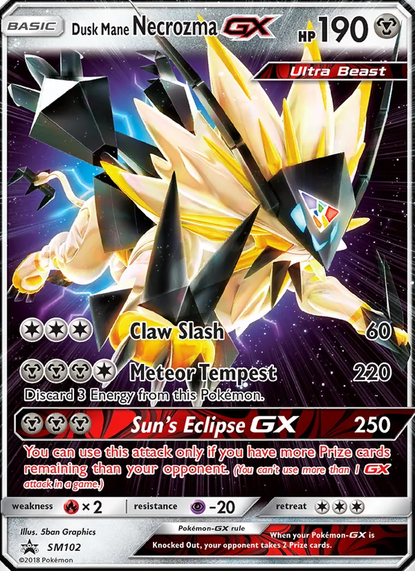 Dusk Mane Necrozma GX #SM102 – SM Black Star Promos card