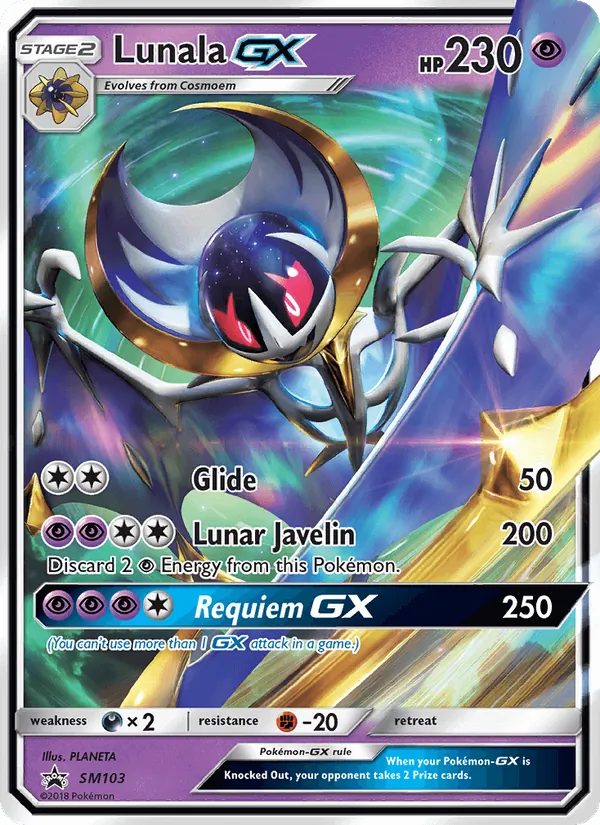Lunala GX #SM103 – SM Black Star Promos card
