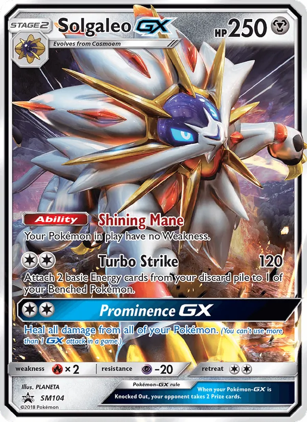 Solgaleo GX #SM104 – SM Black Star Promos card