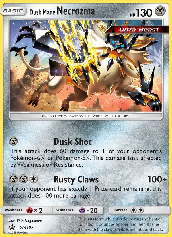 Dusk Mane Necrozma #SM107 – SM Black Star Promos card