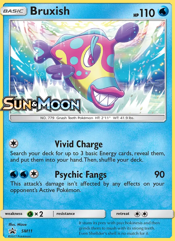 Bruxish #SM11 – SM Black Star Promos card