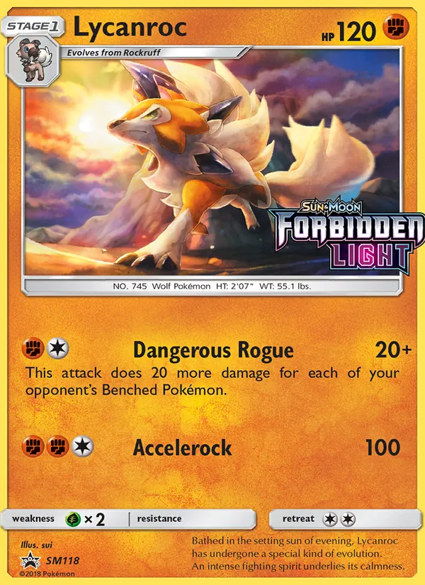 Lycanroc #SM118 – SM Black Star Promos card