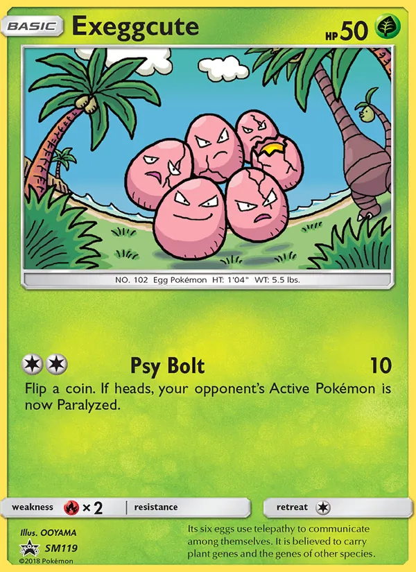 Exeggcute #SM119 – SM Black Star Promos card