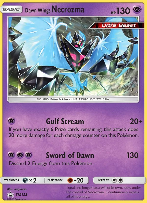 Dawn Wings Necrozma #SM123 – SM Black Star Promos card
