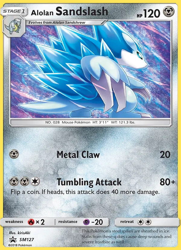 Alolan Sandslash #SM127 – SM Black Star Promos card