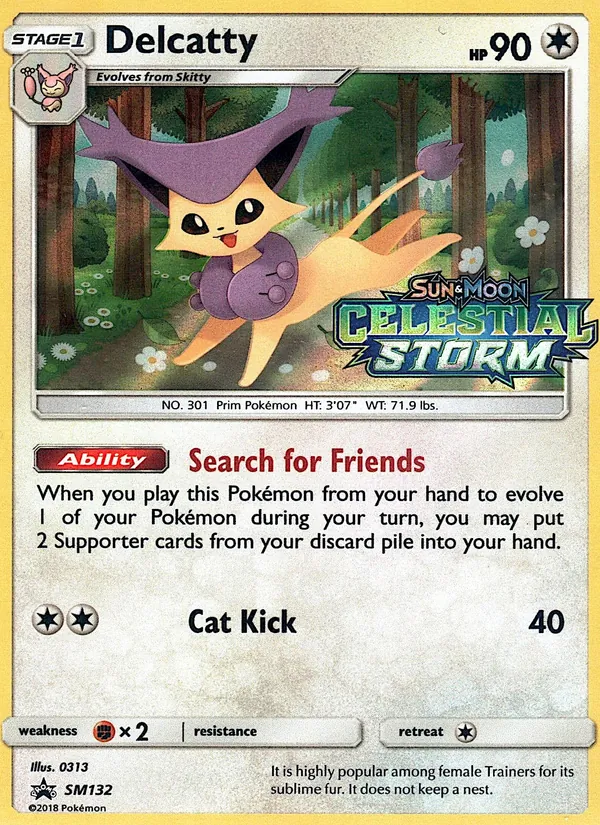 Delcatty #SM132 – SM Black Star Promos card